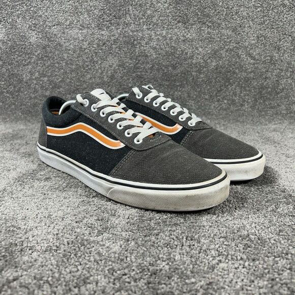 Vans Ward Jersey Block Mens Size 12 Dark Grey Textile Athletic Skate Shoes Used main image 9